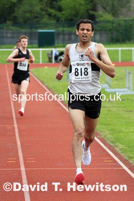 Senior Mens 5000 metres, 2023 North Eastern Track and Field Champs., Middlesbrough Sports Village, Middlesbrough. Photo: David T. Hewitson/Sports for All Pics
